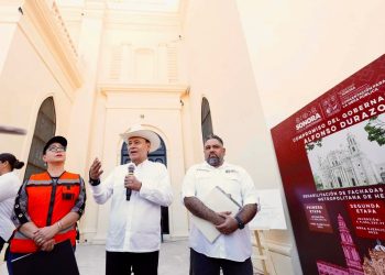 Gobernador Durazo recupera patrimonio histórico con entrega de segunda etapa de restauración de Catedral de Hermosillo