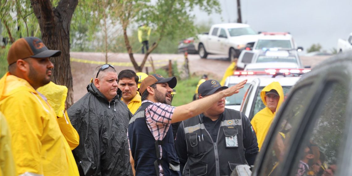 Trabajan coordinados Protección Civil Estatal y autoridades de Magdalena de Kino