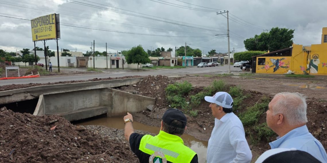 Recorre Cajeme Javier Lamarque tras copiosas lluvias