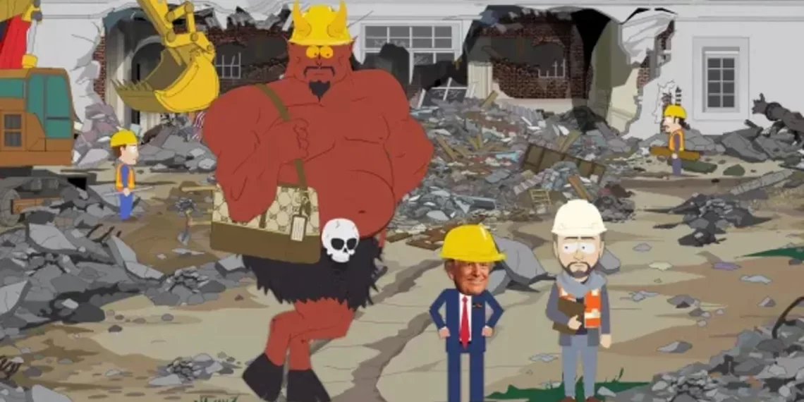 ‘South Park’ parodia la demolición de la Casa Blanca de Trump en su episodio especial de Halloween