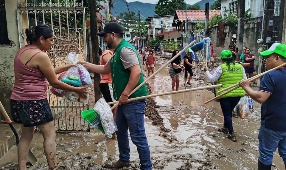 Sheinbaum estima 100 mil viviendas afectadas por lluvias en 5 estados