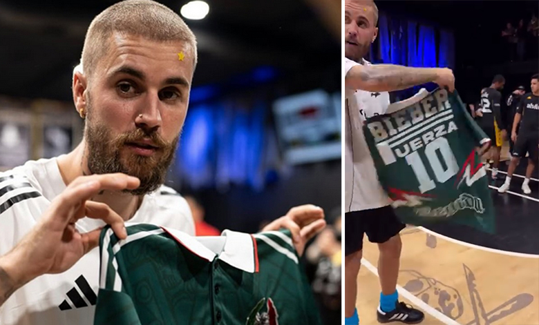 Justin Bieber presume playera de México
