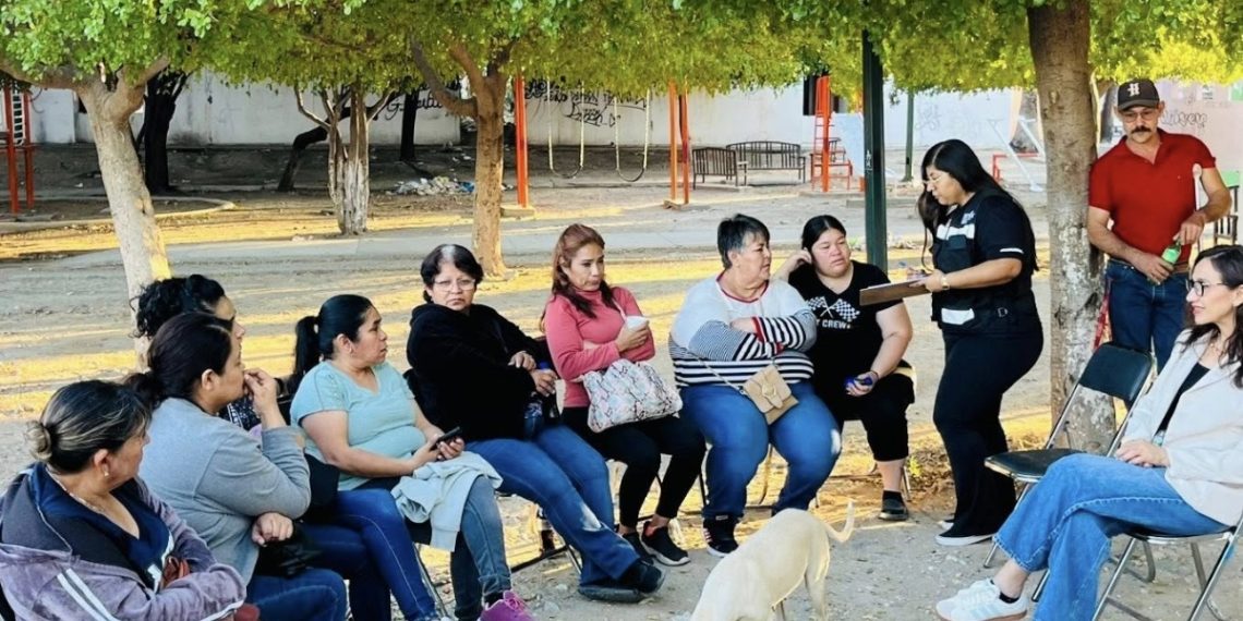 Trabaja Secretaría de Seguridad Pública con vecinos de la colonia Café Combate en Hermosillo