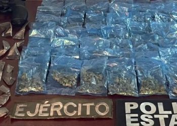 Asegura Policía Estatal y Defensa arma de réplica y narcótico durante detención en Hermosillo