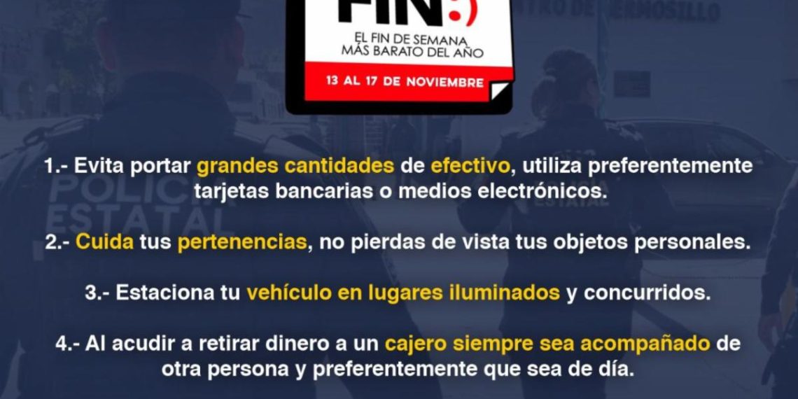 Protege tu dinero y tu información este Buen Fin 2025: Secretaría de Seguridad Pública