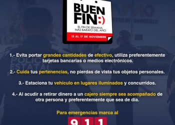 Protege tu dinero y tu información este Buen Fin 2025: Secretaría de Seguridad Pública