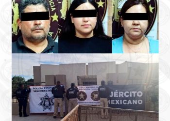 Aseguran a tres personas y diversos indicios en cateo realizado en San Luis Río Colorado