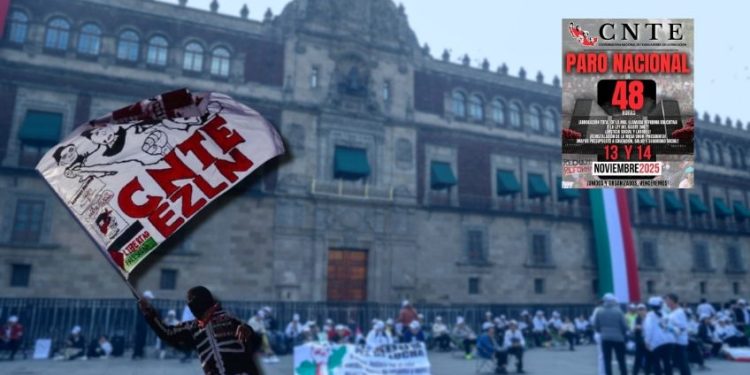 CNTE anuncia paro NACIONAL para el 13 y 14 de noviembre