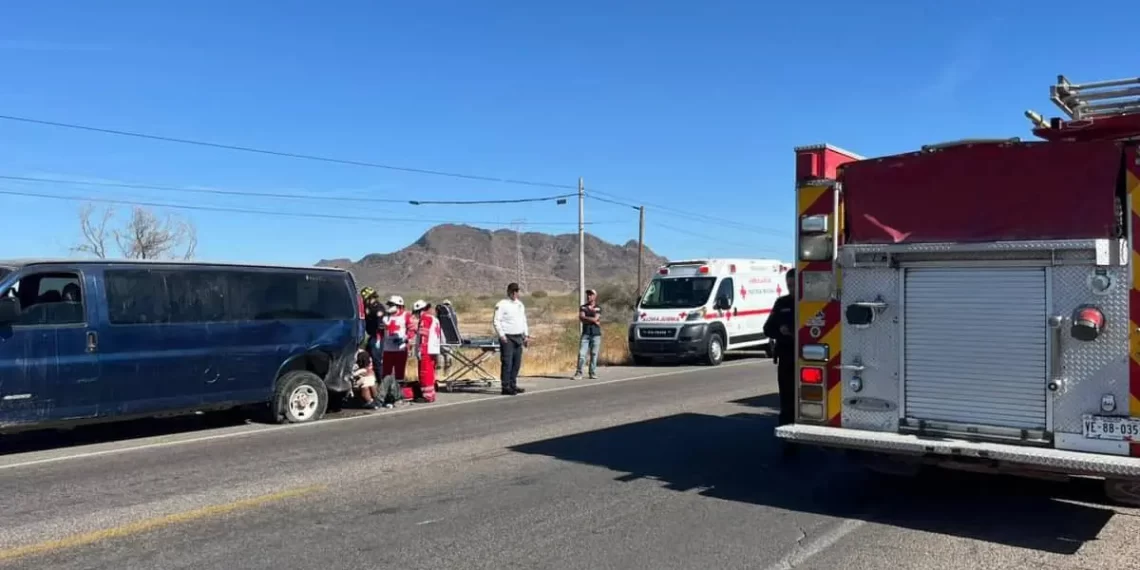 Se lesionan 16 jornaleros por accidente vial