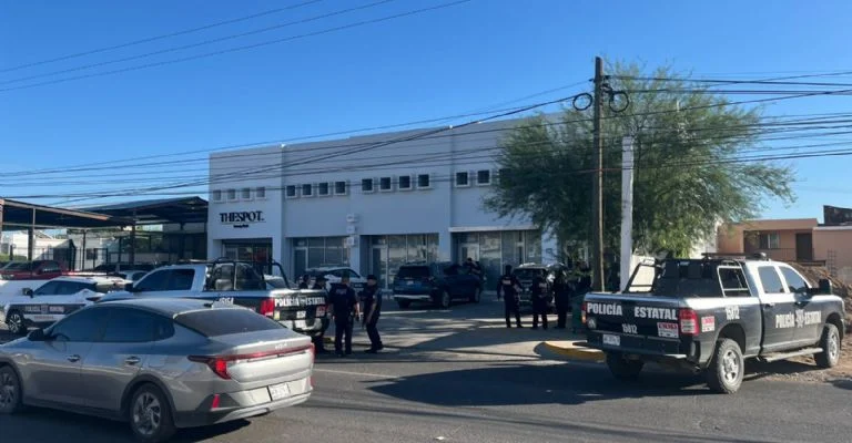 Desbordada la inseguridad en Hermosillo, hombres armados roban con violencia a empresa constructora