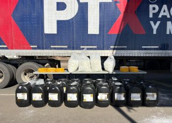 Logra Gabinete de Seguridad duro golpe a delincuencia con aseguramiento de 300 kilos de metanfetamina en SLRC