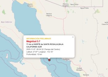 Tiembla en Guaymas y reportan afectaciones mínimas