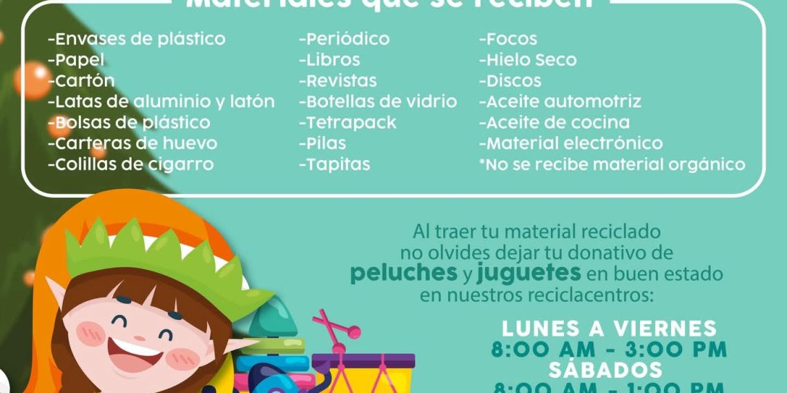 Invita Ayuntamiento de Hermosillo a donar juguetes con la campaña “Recicla y dale una nueva vida a tus juguetes”