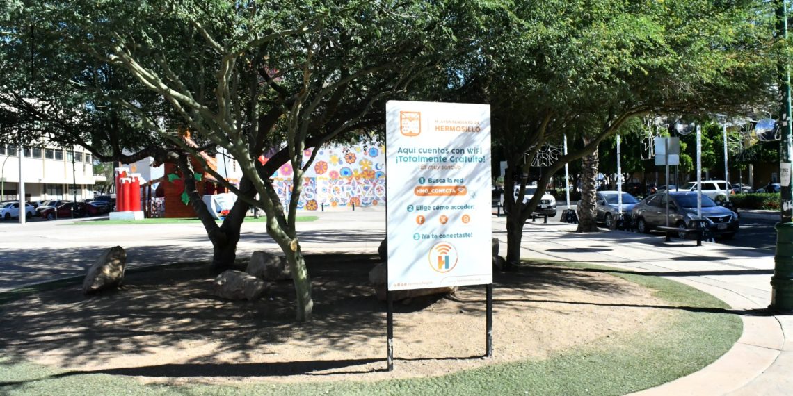 Llega WiFi gratuito del Ayuntamiento de Hermosillo a 260 puntos en espacios públicos