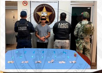 Operativo AMIC-PESP-DEFENSA en Cajeme permite la detención de hombre con droga