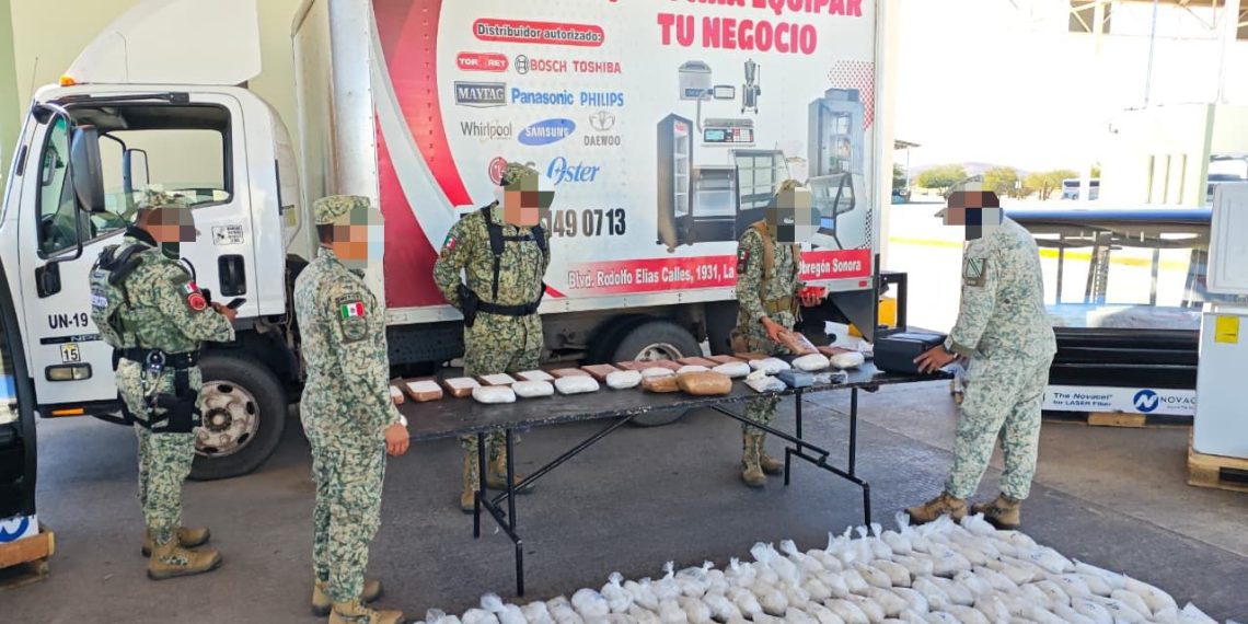 Asegura Ejército Mexicano más de 300 kilos de sustancias ilícitas en Querobabi