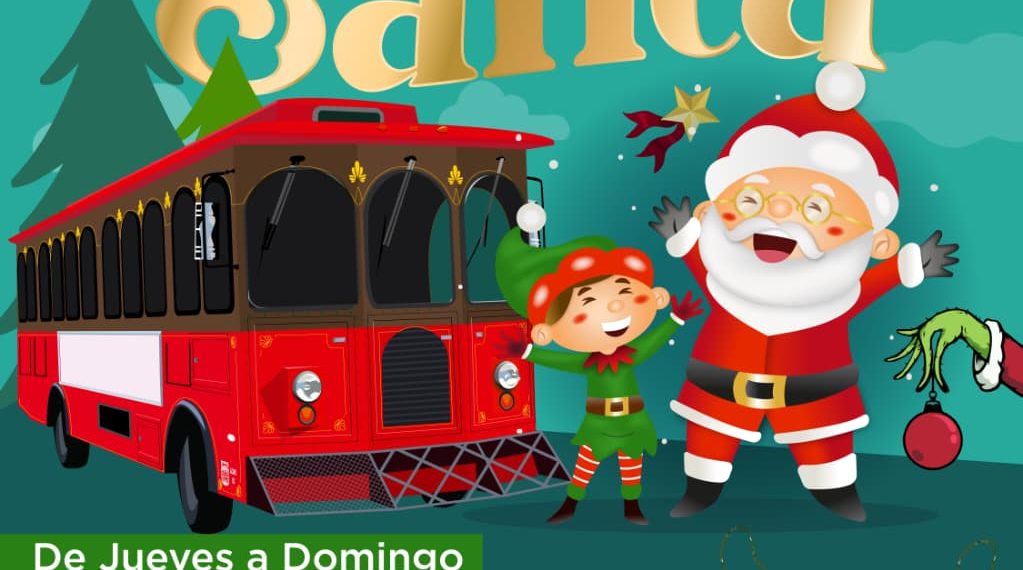 Invitan al recorrido especial del Trolebús Navideño rumbo a la Casa de Santa Claus