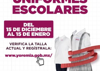 Inicia registro de tallas de uniformes escolares para el ciclo 2026-2027
