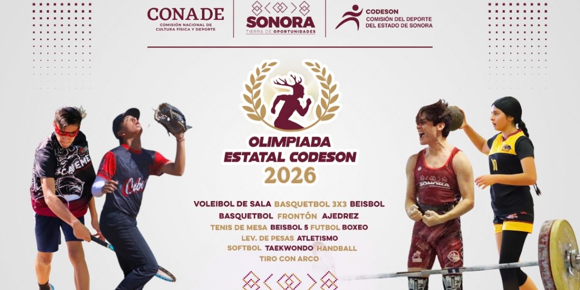 Convocan a la Olimpiada Estatal 2026 para realizarse entre febrero y marzo