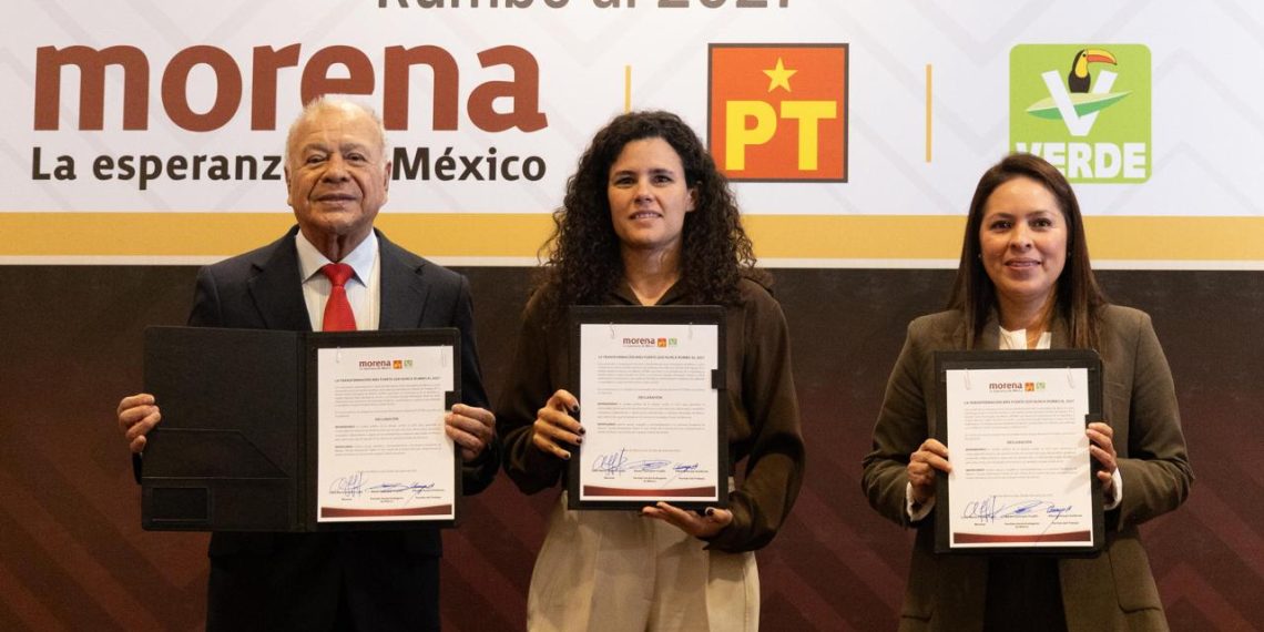 Morena, PT y PVEM firman acuerdo político para garantizar la alianza rumbo a 2027