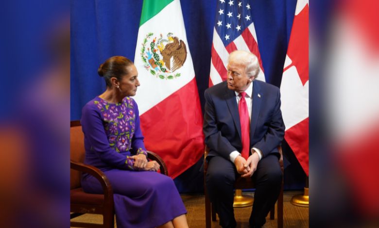 Trump dice que habló con Sheinbaum de la frontera, narco y comercio