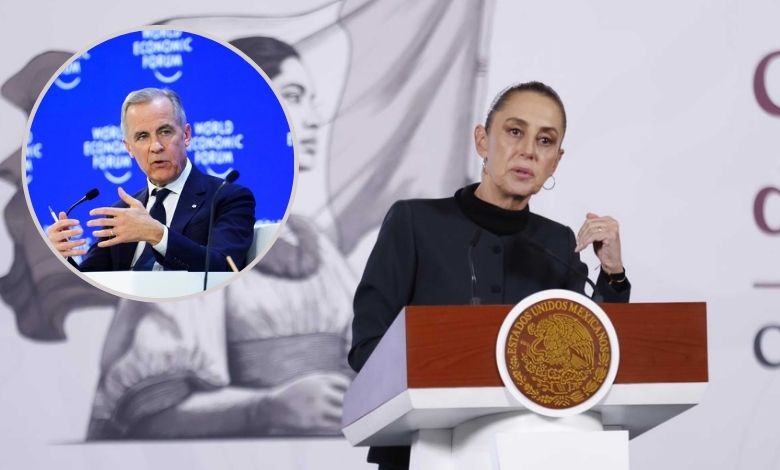 Sheinbaum elogia discurso de Carney en Foro de Davo