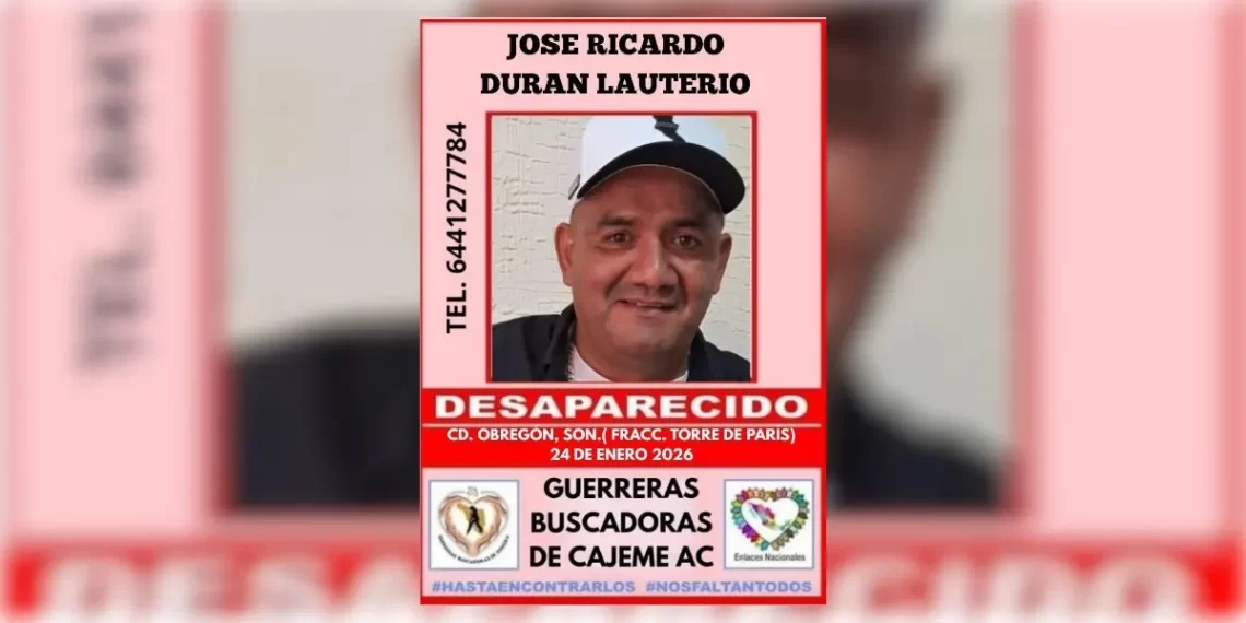 Desaparece expolicía de Ciudad Obregón