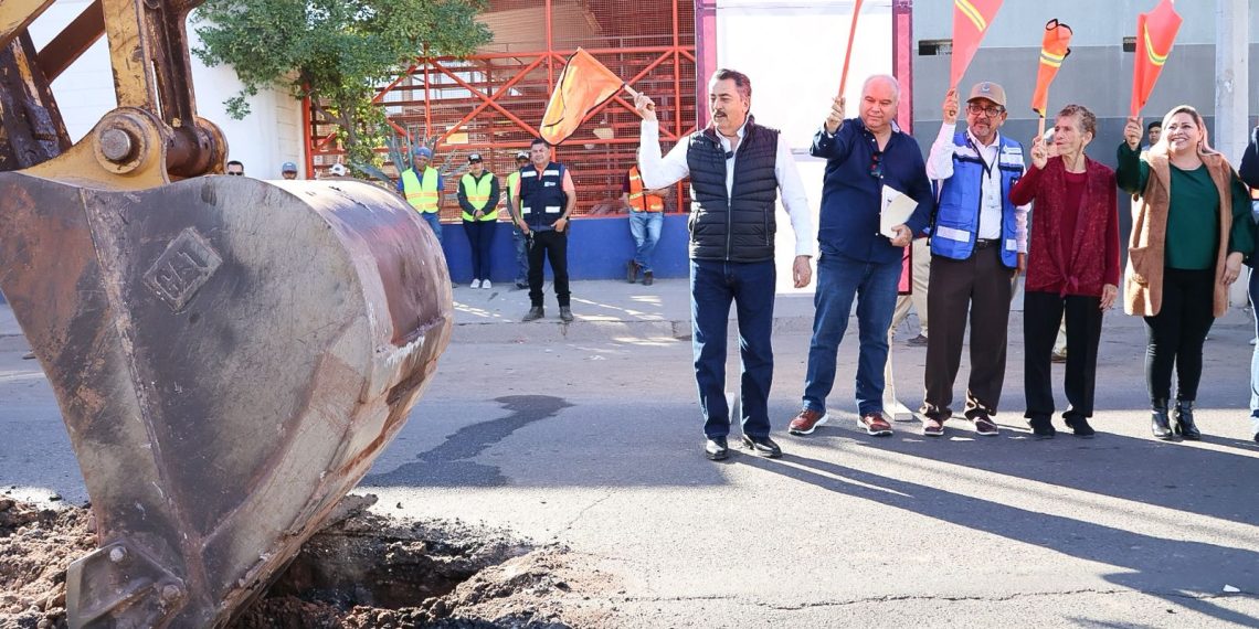 Inicia Javier Lamarque año nuevo con nuevas obras de pavimentación e infraestructura hidrosanitaria en el sector sur de la ciudad
