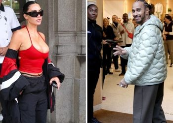 Salen casualmente Kim Kardashian y Lewis Hamilton