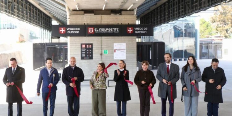 Sheinbaum inaugura último tramo del Tren Interurbano México-Toluca