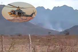 Reportan desplome de un helicóptero de la Marina en Culiacán