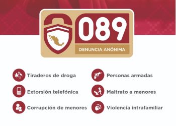 Secretaría de Seguridad fomenta uso de línea 089 de denuncia anónima