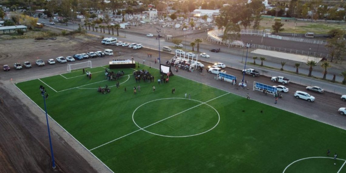 Inaugura Cecyte Sonora primera etapa de la Unidad Deportiva Banámichi