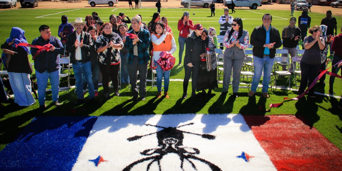 Avanza Plan de Justicia Comca'ac en Desemboque de los Seris con la entrega de espacio público