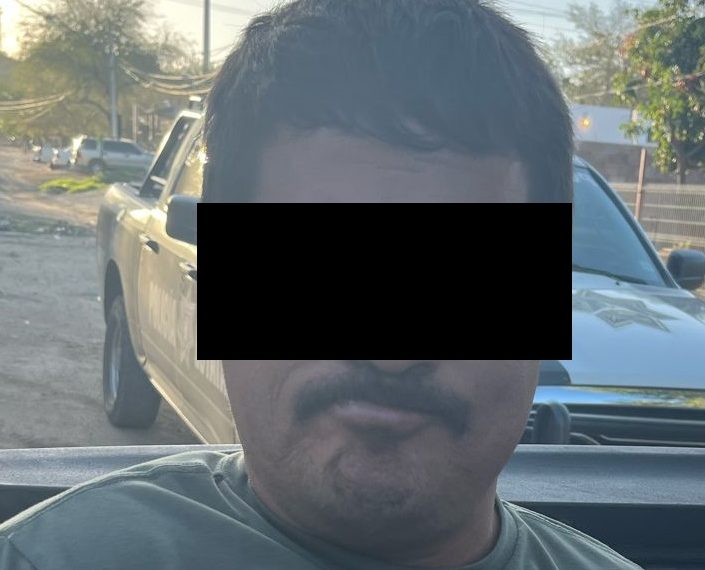 Detiene Policía Estatal a un hombre por violencia familiar e incauta arma de fuego