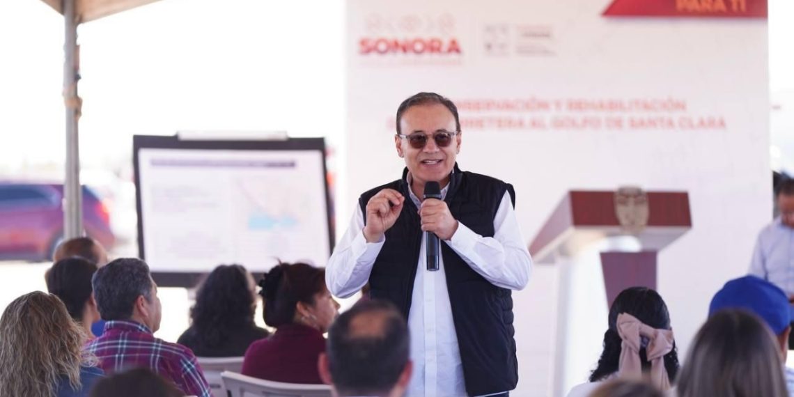 Inicia Gobernador Durazo obras de infraestructura vial e hídricas con inversión de 113.5 mdp