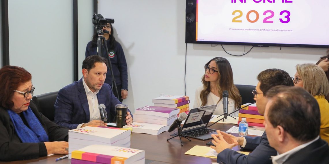 Recibe Congreso de Sonora informe anual de actividades de la CEDH 2023