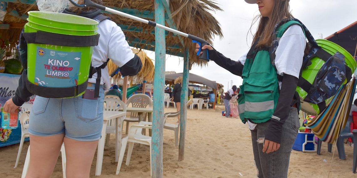 Mantiene Gobierno Municipal acciones de limpieza en Bahía de Kino