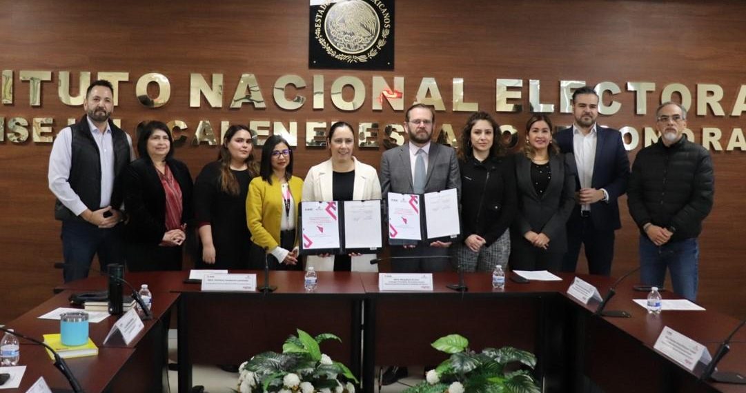 En Sonora INE e IEE firman plan de trabajo para fortalecer la participación ciudadana en el Proceso Electoral Concurrente&nbsp;