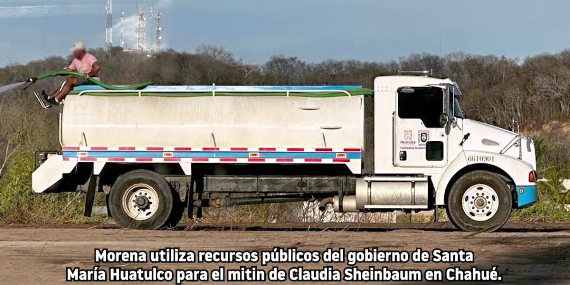 Morena utiliza infraestructura del Gobierno de Huatulco para evento de candidata presidencial: Denuncia el PRI