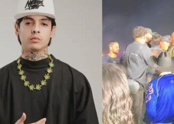 Natanael Cano se pelea con fan en el EDC