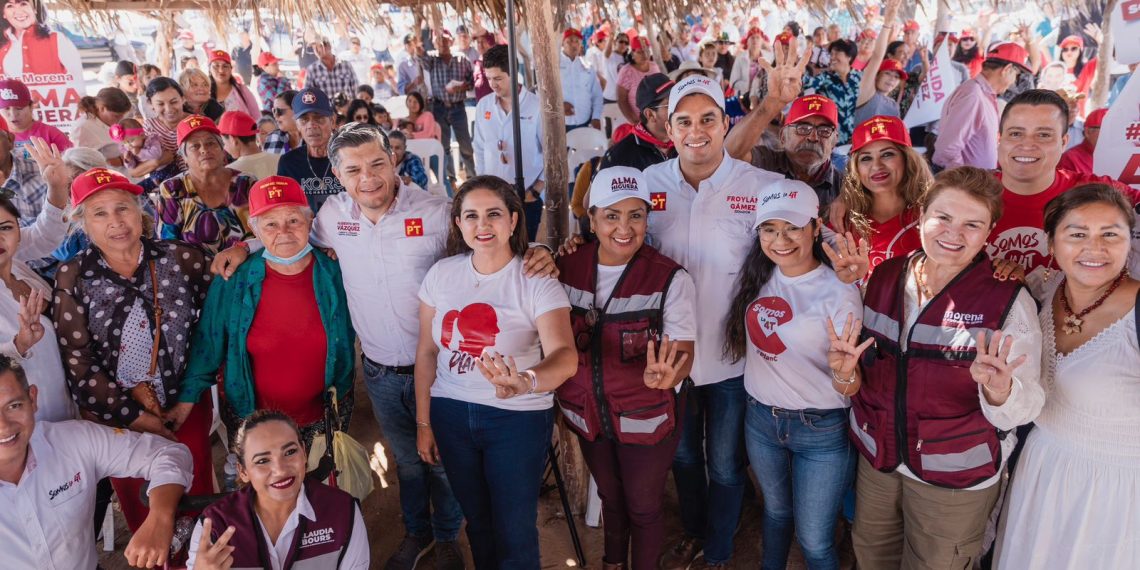 Celida y Froylán arropan causas de cooperativas y pescadores en Huatabampo