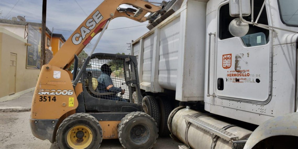 Acopia Servicios Públicos Municipales 73.5 toneladas de desechos no domésticos en colonias de Hermosillo