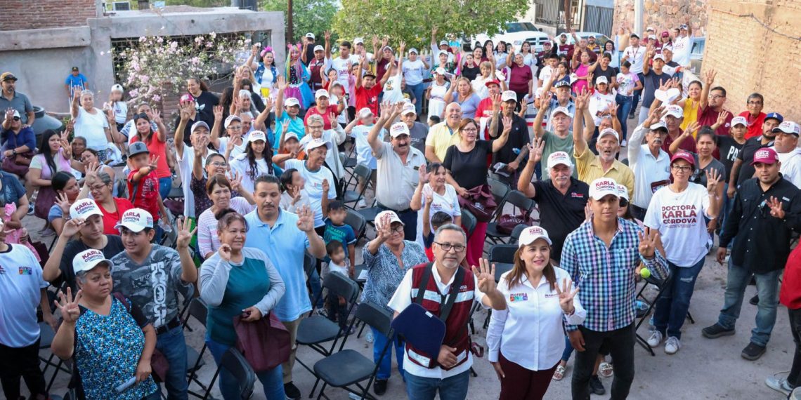 Lleva la candidata por la presidencia, doctora Karla Córdova González, propuestas de trabajo al sector Centro y Yucatán.