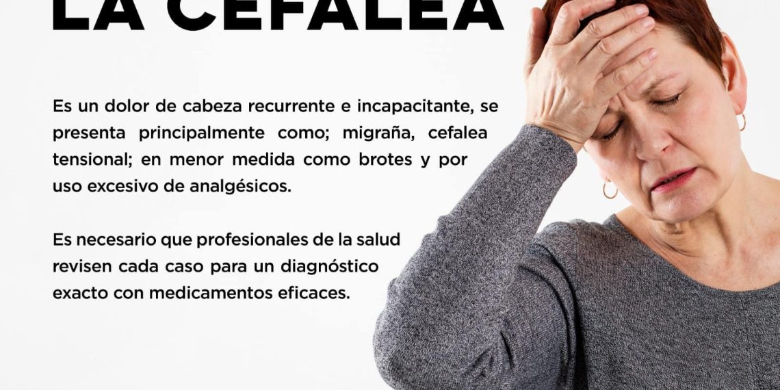 Recomienda Secretaría de Salud tratar los dolores de cabeza