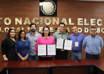INE y UTH firman convenio para promover participación ciudadana