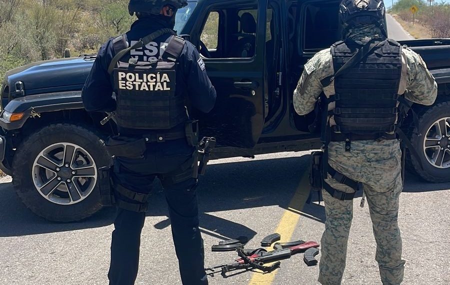 Instituciones de seguridad logran aseguramiento de arsenal y vehículos en Santa Ana