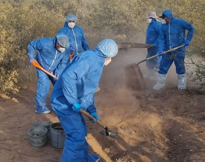 Mantiene FGJES procesamiento de restos óseos en “El Choyudo”