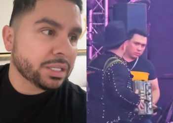 Larry Hernández se disculpa tras agresión a miembro de su staff en pleno concierto