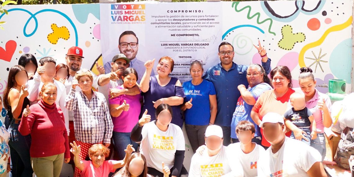 Se compromete a gestionar apoyos para comedores comunitarios: Luis Miguel Vargas